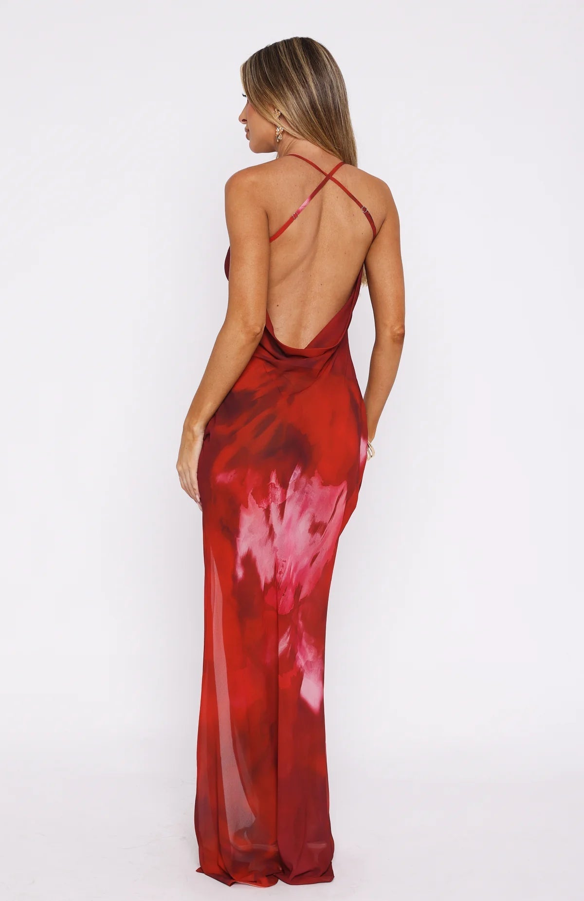 AURÉA™ | SATIN SLIT MAXI DRESS