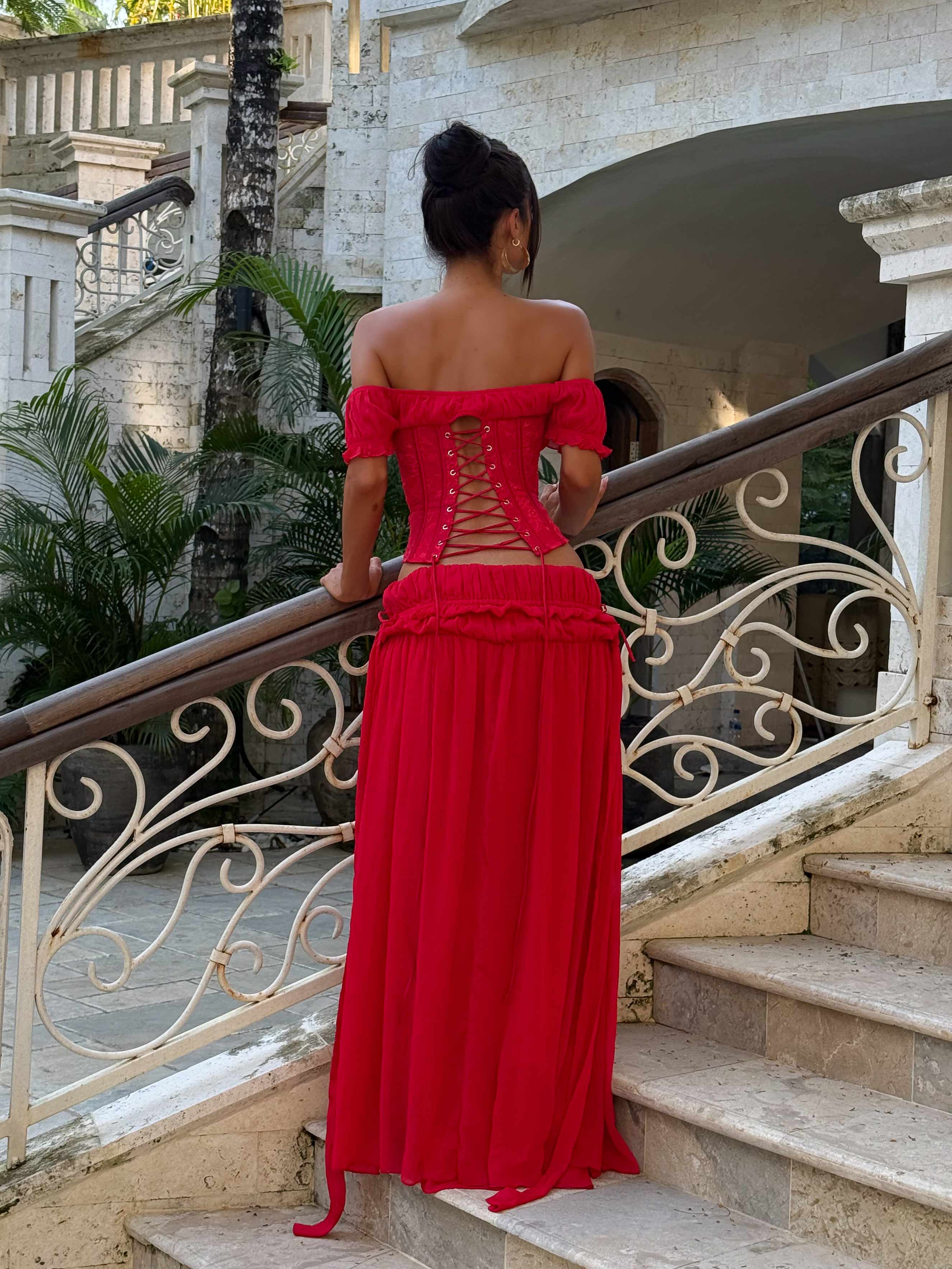 LUNAIRE™ | CORSET MAXI SKIRT SET