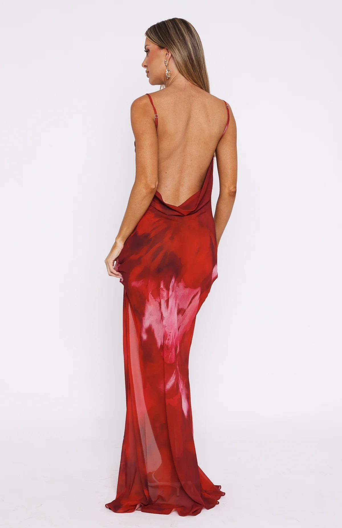 AURÉA™ | SATIN SLIT MAXI DRESS